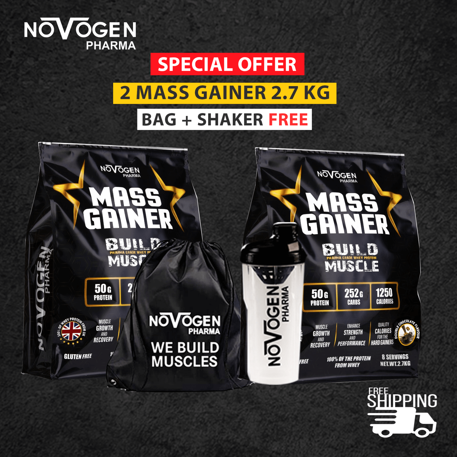 Mass Gainer Offer 2.7 KG-8 Servings